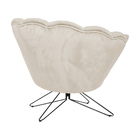 Kit 2 Poltronas Decorativas Crown Pés Borboleta Giratório Vel