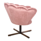 Kit 2 Poltronas Decorativas Crown Pés Castanho Xis Giratório