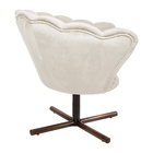 Kit 2 Poltronas Decorativas Crown Pés Castanho Xis Giratório