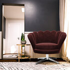 Kit 2 Poltronas Decorativas Crown Pés Evo Polido Giratório Ve