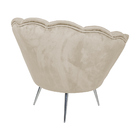 Kit 2 Poltronas Decorativas Crown Pés Palito Polido Veludo Be