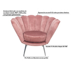 Kit 2 Poltronas Decorativas Crown Pés Palito Polido Veludo Ro