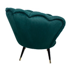 Kit 2 Poltronas Decorativas Crown Pés Palito Ponteira Gold Ve