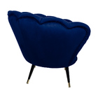 Kit 2 Poltronas Decorativas Crown Pés Palito Ponteira Gold Ve