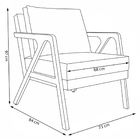 Kit 2 Poltronas Decorativas De Luxo Frida Linho Pérola G63 -