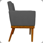 Kit 2 Poltronas Decorativas Divine Base Reforçada De Madeira