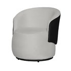 Kit 2 Poltronas Decorativas E 1 Puff Grande Estilo Orgânico B