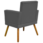 Kit 2 Poltronas Decorativas E Confortáveis Nina Com Base Sued