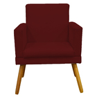 Kit 2 Poltronas Decorativas E Confortáveis Nina Com Base Sued