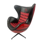 Kit 2 Poltronas Decorativas Egg Chair 458 Spider Vermelha G53