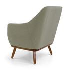 Kit 2 Poltronas Decorativas Em Algodão Caramelo Com Base De M