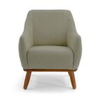 Kit 2 Poltronas Decorativas Em Algodão Caramelo Com Base De M