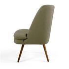 Kit 2 Poltronas Decorativas Em Algodão Caramelo Com Pé Palito