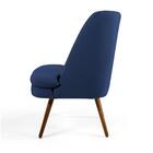 Kit 2 Poltronas Decorativas Em Algodão Jeans Com Pé Palito Áq