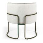 Kit 2 Poltronas Decorativas Em Linho Off White Pés De Metal C