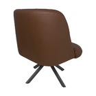 Kit 2 Poltronas Decorativas Giratória Grafite Dortmund Pu Cas