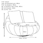 Kit 2 Poltronas Decorativas Giratória Sala De Estar Afrodite