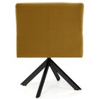 Kit 2 Poltronas Decorativas Giratórias Base Eiffel Preto Ange