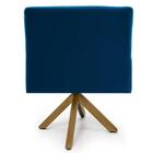 Kit 2 Poltronas Decorativas Giratórias Base Giromad Madeira A