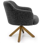 Kit 2 Poltronas Decorativas Giratórias Base Giromad Madeira J