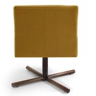 Kit 2 Poltronas Decorativas Giratórias Base Xis Madeira Angel