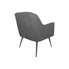 Kit 2 Poltronas Decorativas Hannah Pés Chocolate Palito Velud