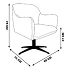 Kit 2 Poltronas Decorativas Hannah Pés Evo Polido Veludo Rosa