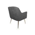 Kit 2 Poltronas Decorativas Hannah Pés Palito Gold Veludo Cin