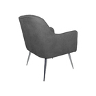 Kit 2 Poltronas Decorativas Hannah Pés Palito Polido Veludo C