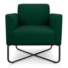 Kit 2 Poltronas Decorativas Industrial X Preta S23 Verde