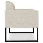 Kit 2 Poltronas Decorativas Isabella Base Industrial Linho Be