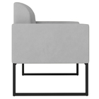 Kit 2 Poltronas Decorativas Isabella Base Industrial Suede Ci