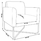 Kit 2 Poltronas Decorativas Isabella Base X Suede Verde/preto