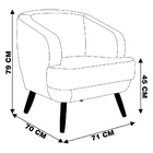 Kit 2 Poltronas Decorativas Jericó Pés De Madeira Veludo Graf