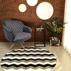 Kit 2 Poltronas Decorativas Kitana Pés Champagne Giratório Ve