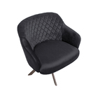 Kit 2 Poltronas Decorativas Kitana Pés Champagne Giratório Ve