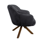 Kit 2 Poltronas Decorativas Kitana Pés Madeira Giratório Velu