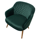 Kit 2 Poltronas Decorativas Kitana Pés Madeira Palito Veludo