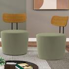 Kit 2 Poltronas Decorativas Lua Veludo Moll