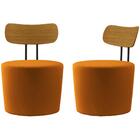 Kit 2 Poltronas Decorativas Lua Veludo Moll