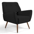 Kit 2 Poltronas Decorativas Melli Pés Palito Madeira Veludo C