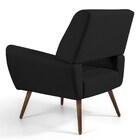 Kit 2 Poltronas Decorativas Melli Pés Palito Madeira Veludo C