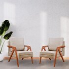 Kit 2 Poltronas Decorativas Mona Bege