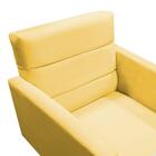 Kit 2 Poltronas Decorativas Nina + Puff Veludo Amarelo - Vs D