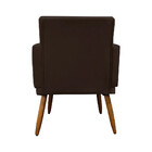Kit 2 Poltronas Decorativas Nina + Puff Veludo Marrom - Speci