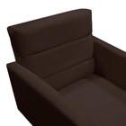 Kit 2 Poltronas Decorativas Nina + Puff Veludo Marrom - Speci