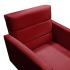 Kit 2 Poltronas Decorativas Nina + Puff Veludo Vermelho - Spe