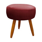 Kit 2 Poltronas Decorativas Nina + Puff Veludo Vinho Star Con