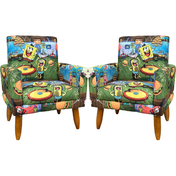 Kit 2 Poltronas Decorativas Nina Infantil Para Quarto Infanti