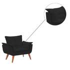 Kit 2 Poltronas Decorativas Opala Preto Bnn Decor